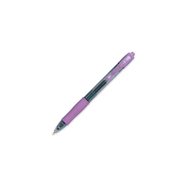 Pilot Pilot G2 Gel Retractable Rollerball Pen, Fine, 0.7mm, Purple Ink, Dozen 31029 - main